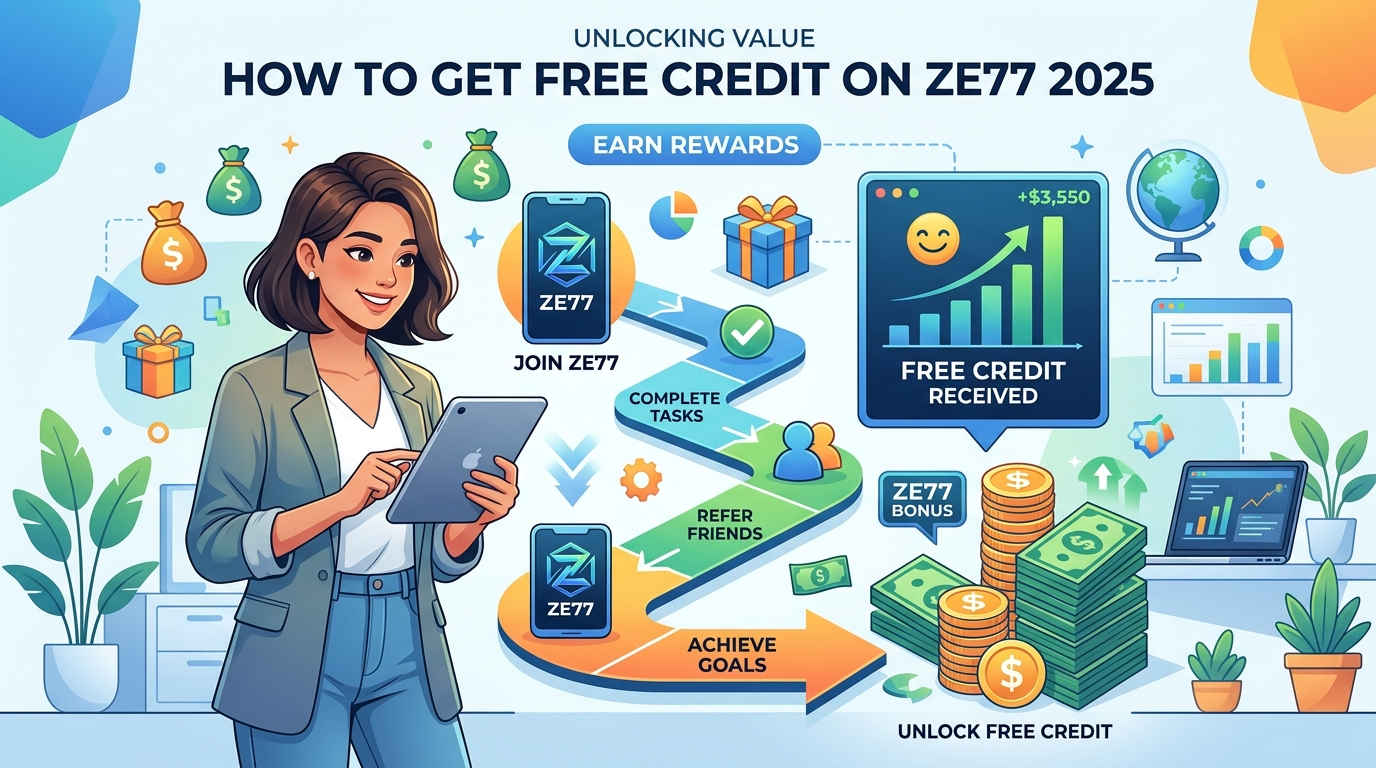 ZE77 မှာ အခမဲ့ခရက်ဒစ် 2025 ဘယ်လိုရယူမလဲ