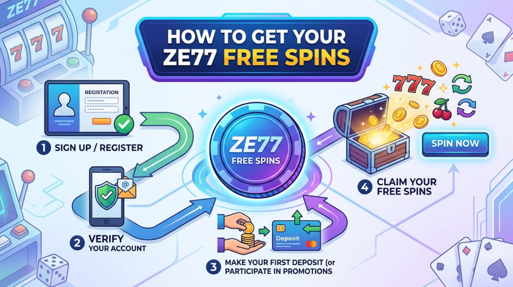 ZE77 အခမဲ့လှည့်ခြင်းများ- ကာစီနိုဆုလာဘ်များ အပြည့်အစုံ