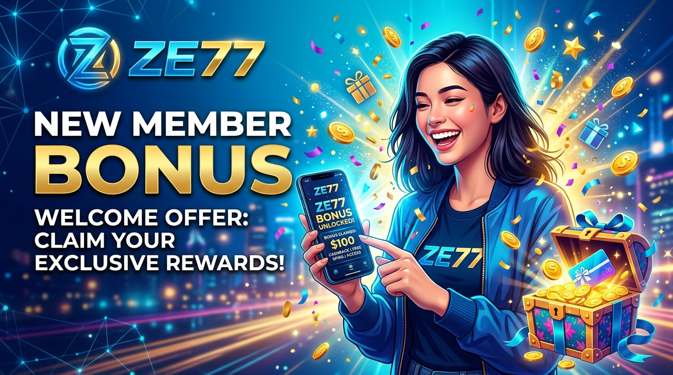 ZE77 အကောင့်သစ်ဖွင့် ဘောနပ်စ် အပြည့်အစုံ